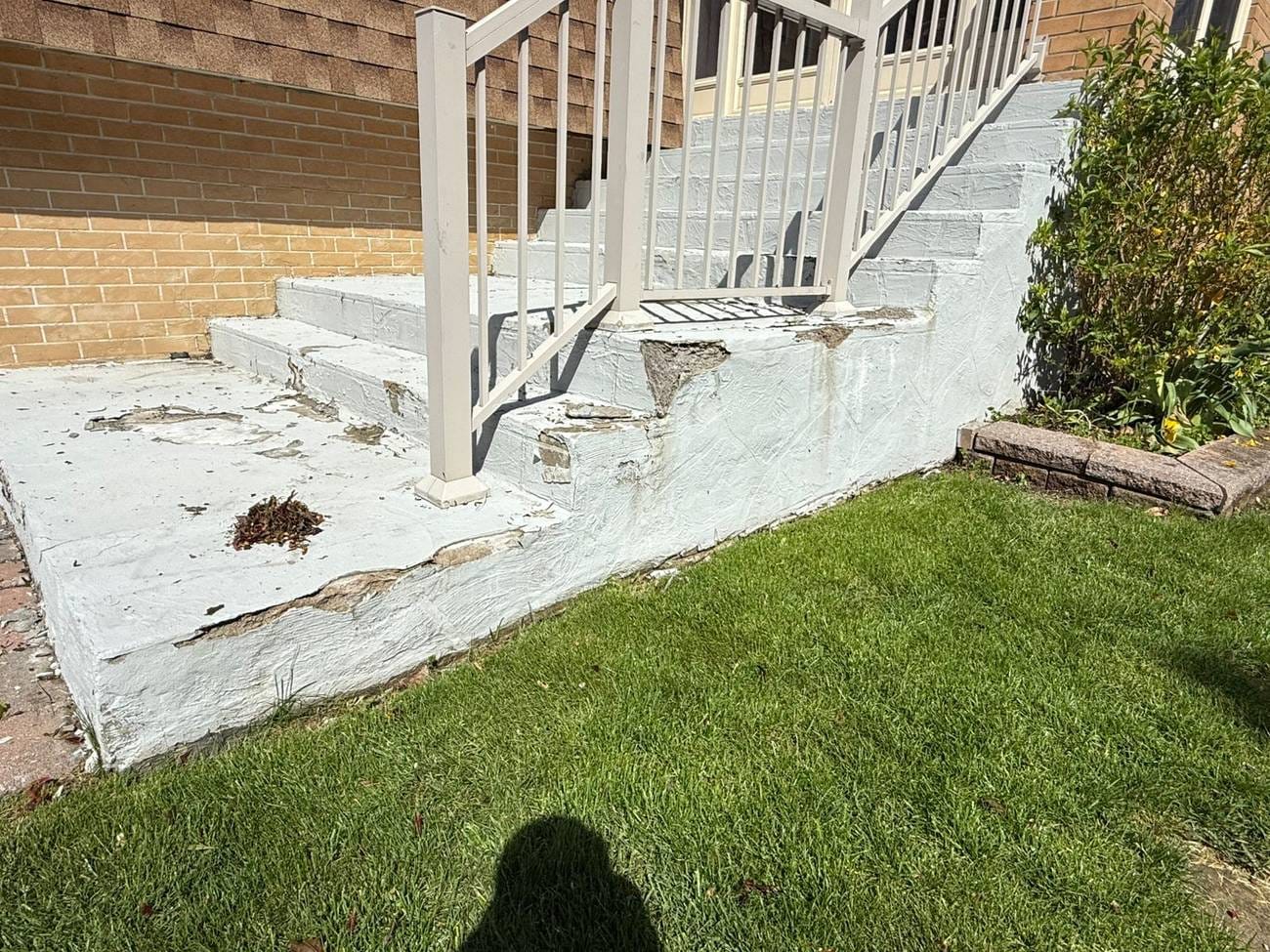 Porch before repair