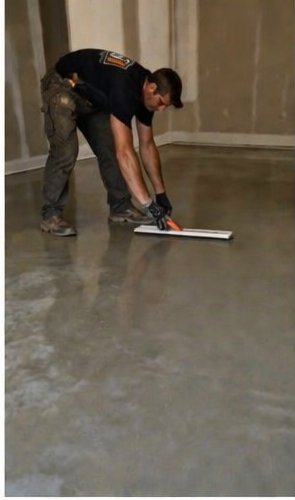 High-gloss polished concrete floor completed by Concrete Repair Plus in a Toronto commercial space